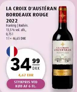 Scandinavian Park LA CROIX D'AUSTÉRAN BORDEAUX ROUGE 2022 tilbud