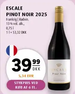 Scandinavian Park ESCALE PINOT NOIR 2025 tilbud
