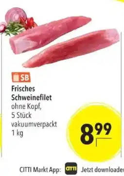 Citti SB Frisches Schweinefilet tilbud