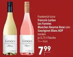 Citti Francois Lurton Les Fumées blanches Blanche Reserve Rosé oder Sauvignon Blanc AOP tilbud