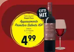Citti Doppio Passo Appassimento Primitivo Salento IGP tilbud