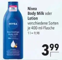 Citti Nivea Body Milk oder Lotion tilbud