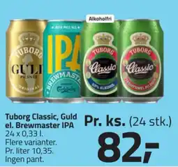 Fleggaard Tuborg Classic, Guld el. Brewmaster IPA tilbud