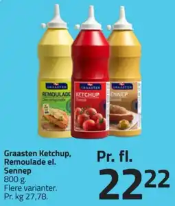 Fleggaard Graasten Ketchup, Remoulade el. Sennep tilbud