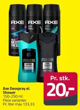 Fleggaard Axe Deospray el. Shower tilbud