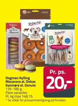 Fleggaard Dogman Macarons el. Dokas Donuts tilbud