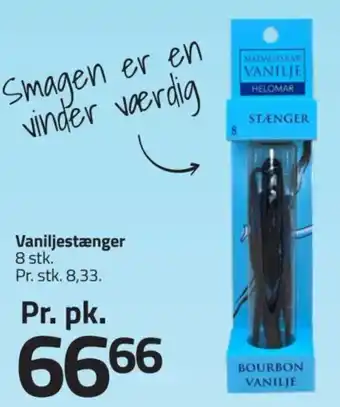 Fleggaard Helomar vaniljestænger tilbud