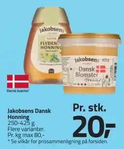 Fleggaard Jakobsens Honning tilbud