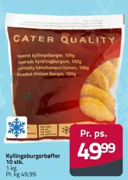 Fleggaard Cater Quality paneret kyllingeburger tilbud