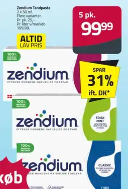 Fleggaard Zendium Tandpasta tilbud