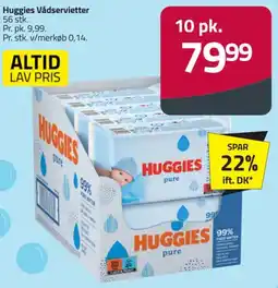 Fleggaard Huggies Vådservietter tilbud
