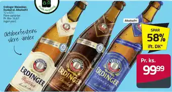 Fleggaard Erdinger Weissbier , Dunkel el. Alkoholfri tilbud