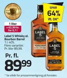 Fleggaard Label 5 Whisky el. Bourbon Barrel tilbud