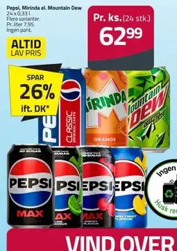 Fleggaard Pepsi, Mirinda el. Mountain Dew tilbud