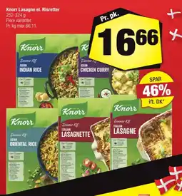 Calle Knorr lasagne el. risretter tilbud
