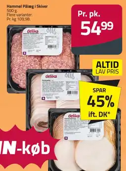 Fleggaard Delika Hammel Pålæg i Skiver tilbud