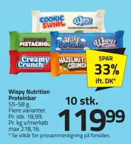 Fleggaard Wispy Nutrition Proteinbar tilbud