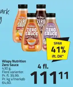 Fleggaard Wispy Nutrition Zero Sauce tilbud