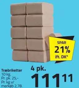 Fleggaard Træbriketter tilbud