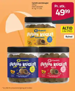 Fleggaard Carletti Lakridskugler tilbud