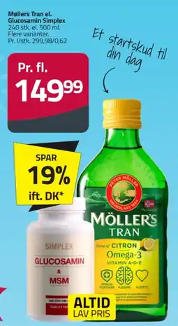 Fleggaard Møllers Tran Glucosamin Simplex tilbud