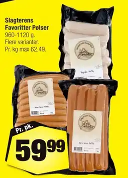 Calle Slagterens Favoritter Pølser tilbud