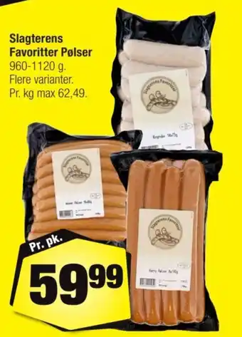 Calle Slagterens Favoritter Pølser tilbud