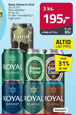 Fleggaard Royal Odense el. Giraf tilbud