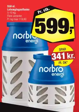 Calle Norbro energi letvægts gasflaske tilbud
