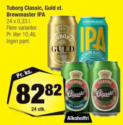 Calle Tuborg Classic, Guld el. Brewmaster IPA tilbud
