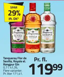 Fleggaard Tanqueray Flor de Sevilla, Royale el. Rangpur Gin tilbud