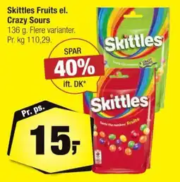 Calle Skittles Fruits el. Crazy Sours tilbud