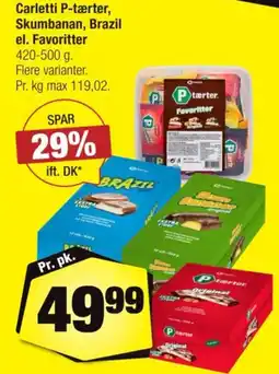 Calle P tærter. Favoritter tilbud