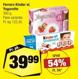 Calle Ferrero Kinder Yogurette tilbud