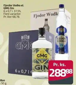 Fleggaard Fjodor Vodka el. GMG Gin tilbud