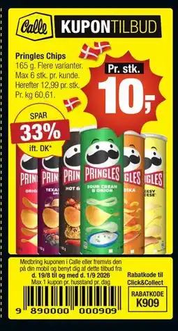 Calle Pringles Chips tilbud