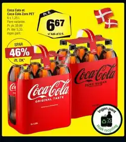 Calle Coca Cola el. Coca Cola Zero PET tilbud