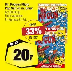 Calle Mr. Popgun Micro Pop Salt el. m. Smør tilbud