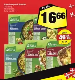 Calle Knorr Lasagne el. Risretter tilbud
