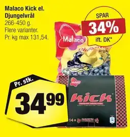 Calle Malaco Kick el. Djungelvrål tilbud