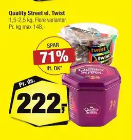 Calle Quality Street el. Twist tilbud