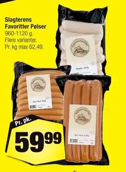 Calle Slagterens Favoritter Pølser tilbud