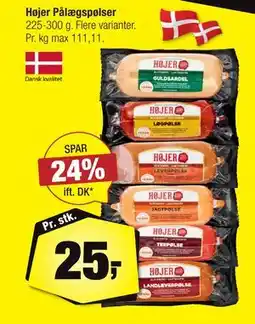 Calle Højer Pålægspølser tilbud