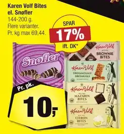 Calle Karen Volf Bites el. Snøfler tilbud