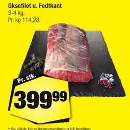 Calle Oksefilet u. Fedtkant tilbud