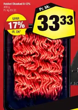 Calle Hakket Oksekød 8-12% tilbud