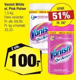 Calle Vanish White el. Pink Pulver tilbud