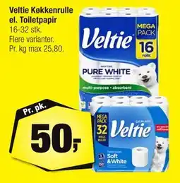 Calle Veltie Køkkenrulle el. Toiletpapir tilbud