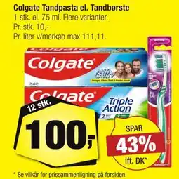 Calle Colgate Tandpasta el. Tandbørste tilbud