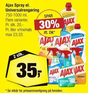 Calle Ajax Spray el. Universalrengøring tilbud